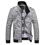 Spring Autumn Men's Bomber Jackets Solid Coats Male Casual Stand Collar Jacket Coat Outerdoor Overcoat Men Clothing M-4Xl