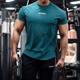 Men's Sports T-shirt Fashion Classic Tight-fitting Breathable Sweat-absorbing Quick-drying Fitness Advanced Outdoor Short Sleeve