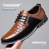 Trending Leather Shoes for Men Business Casual Dress Shoe Lace Up Formal Party Men Shoes Comfortalbe All-match Wedding Oxfords