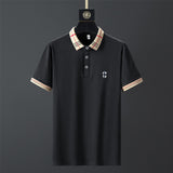 100% Cotton Breathable Brand Polo Shirts Men's Clothing Summer Tops Short Sleeve Casual Cotton Luxury Quality Fashion Clothes