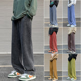 Spring Distressed Men Sweatpants Washed Loose Fashion Large Size Male Trousers Streetwear Y2K Hip Hop Man Casual Pants