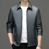 New Wintersweet Men's Genuine Leather Clothes Spring and Autumn High-Grade Motorcycle Leisure Sheepskin Jacket Men