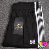 Multicolor Needles Sport Pants Men Women 1:1 High Quality Multi Embroidered Butterfly Stripe Needles Pants AWGE Trousers