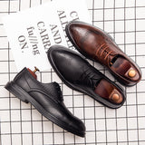 Spring Gentleman Oxfords Leather Shoes Luxury Goods Men Shoes Fashion Casual Pointed Toe Formal Business Male Wedding Dress