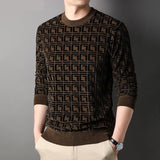 Top Grade New Fashion Knit Pullover Trendy Designer Brand Luxury Crew Neck Sweater Men Woolen Casual Jumper Men Clothing