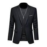 High Quality Business Slim Fit Single Buttons Suits Jacket Men Slim Fit Casual Fashion Wedding Groom Tuxedo Blazer Coats 6XL-M