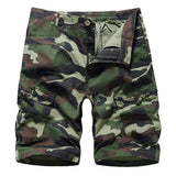 Summer New Mens Casual Trouers Beach Green Camouflage Shorts Military Cargo Work Man Short Pants OverSize 29-40