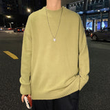 New Korean Style Men Turtleneck Sweaters Fashion Slim Fit Pullover Mens Casual Knitwear Pullovers Male Solid Turtleneck Sweaters