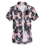 Casual Floral Beach Men's Shirt Summer Short Sleeve Hawaiian Shirts For Men Plus Size Quick Dry Tee Shirt Men Clothes Camis