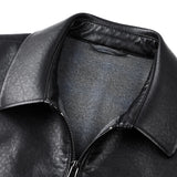 New Wintersweet Men's Genuine Leather Clothes Spring and Autumn High-Grade Motorcycle Leisure Sheepskin Jacket Men