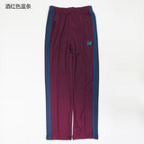 Multicolor Needles Sport Pants Men Women 1:1 High Quality Multi Embroidered Butterfly Stripe Needles Pants AWGE Trousers