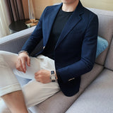 Casual Suit Jackets Blazer for Men Wedding Slim Fit Outwear Oversized Single Breasted Blazers Elegant Luxury Coats Korean