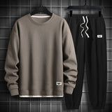 Men 2 Piece Sets Hip Hop Clothes For Men Outfits Streetwear Casual Sweatshirt and Pants Set Men Fashion Clothing