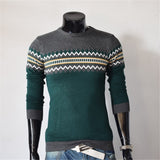 Autumn Fashion Brand Casual Sweater O-Neck Slim Fit Knitting Mens Striped Sweaters & Pullovers Men Pullover Men XXL