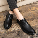 Spring Gentleman Oxfords Leather Shoes Luxury Goods Men Shoes Fashion Casual Pointed Toe Formal Business Male Wedding Dress