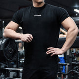 Men's Sports T-shirt Fashion Classic Tight-fitting Breathable Sweat-absorbing Quick-drying Fitness Advanced Outdoor Short Sleeve