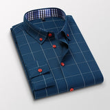 8XL 7XL Hot! Men's Summer Casual Cotton Long-Sleeved Shirts/Male Slim Fit Spring Lapel Business Dress Shirt Tops Brand Clothing