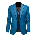 High Quality Business Slim Fit Single Buttons Suits Jacket Men Slim Fit Casual Fashion Wedding Groom Tuxedo Blazer Coats 6XL-M