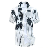 Casual Floral Beach Men's Shirt Summer Short Sleeve Hawaiian Shirts For Men Plus Size Quick Dry Tee Shirt Men Clothes Camis