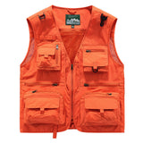 Summer Men Unloading Tactical Vest Coat Casual Men's Photographer Waistcoat Mesh Work Sleeveless Jacket Tools Pocket Vest 5XL