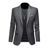 High Quality Business Slim Fit Single Buttons Suits Jacket Men Slim Fit Casual Fashion Wedding Groom Tuxedo Blazer Coats 6XL-M