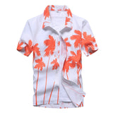 Casual Floral Beach Men's Shirt Summer Short Sleeve Hawaiian Shirts For Men Plus Size Quick Dry Tee Shirt Men Clothes Camis