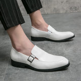 Men White Casual Flat Shoes Loafers Business Office Shoes For Men Driving Moccasins Comfortable Slip On Moccasins Wedding Shoes