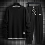 Men 2 Piece Sets Hip Hop Clothes For Men Outfits Streetwear Casual Sweatshirt and Pants Set Men Fashion Clothing