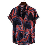 Summer Men For Shirt Holiday Fashion Beach Dot Print Short Sleeve Tops Aloha Clothing Streetwear Mens Hawaiian Shirts 5XL