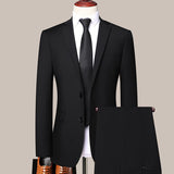 Men's High-quality Suit Business Professional Youth Office Worker Formal Dress Wedding Banquet Gentleman Suit Dress Two-piece