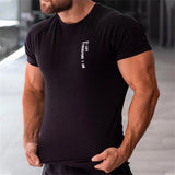 Men's Sports T-shirt Fashion Classic Tight-fitting Breathable Sweat-absorbing Quick-drying Fitness Advanced Outdoor Short Sleeve