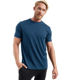 100% Merino Wool T-Shirt Men Short Sleeve Merino Shirts Sport Lightweight Base Layer Hiking Tshirt Soft Breathable Undershirt