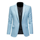 High Quality Business Slim Fit Single Buttons Suits Jacket Men Slim Fit Casual Fashion Wedding Groom Tuxedo Blazer Coats 6XL-M