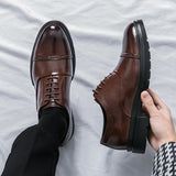 Men Dress Shoes Formal Oxfords Classic Business Office Wedding Shoes Wear Elegant Casual Leather Men Shoes