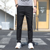 Men Casual Pants Slim Straight Breathable Stretch Classic Trousers for Men Spring Autumn Streetwear Khaki Pant Male High-quality