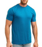 100% Merino Wool T-Shirt Men Short Sleeve Merino Shirts Sport Lightweight Base Layer Hiking Tshirt Soft Breathable Undershirt