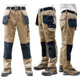 Men's Multi-Pocket Cargo Pants Outdoor Work Pants Wear-Resistant Pants Worker's Trousers With Leg Bag