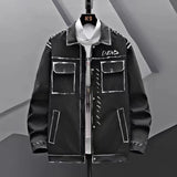 New Spring Autumn Casual Jackets Korean Fashion Short Lapel coat Decoration Body Men's Jacket High Quality Hip Hop Coats Men