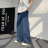 Oversized Jeans Men Fashion Blue Casual Wide Leg Jeans Men Streetwear Loose Hip Hop Straight Denim Pants Mens Trousers M-3XL