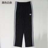 Multicolor Needles Sport Pants Men Women 1:1 High Quality Multi Embroidered Butterfly Stripe Needles Pants AWGE Trousers