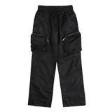 Harajuku Y2K Big Pocket Vibe Style Drawstring Baggy Trousers Men and Women Straight Solid Loose Casual Cargo Pants Oversize