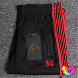 Multicolor Needles Sport Pants Men Women 1:1 High Quality Multi Embroidered Butterfly Stripe Needles Pants AWGE Trousers