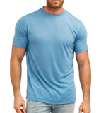 100% Merino Wool T-Shirt Men Short Sleeve Merino Shirts Sport Lightweight Base Layer Hiking Tshirt Soft Breathable Undershirt