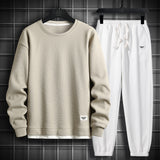 Men 2 Piece Sets Hip Hop Clothes For Men Outfits Streetwear Casual Sweatshirt and Pants Set Men Fashion Clothing