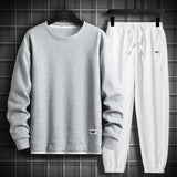 Men 2 Piece Sets Hip Hop Clothes For Men Outfits Streetwear Casual Sweatshirt and Pants Set Men Fashion Clothing