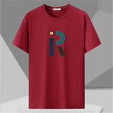 9 Color Summer T-shirts Men Plus Size 10XL 12XL Tshirt Casual Short Sleeve Tops Tees Male Cotton T Shirt Big Size 12XL Black Red