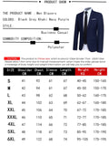 Men Blazers Sets 2 Pieces Elegant Luxury Formal Wedding 3 Suits Full Business Korean Pants Blue Coats Jackets