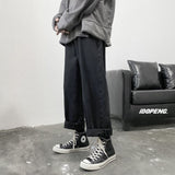 Men Jeans Autumn Male Trousers Cozy Breathable Retro Loose All-match Korean Trendy Streetwear Students Ulzzang Chic Wide Leg 3XL